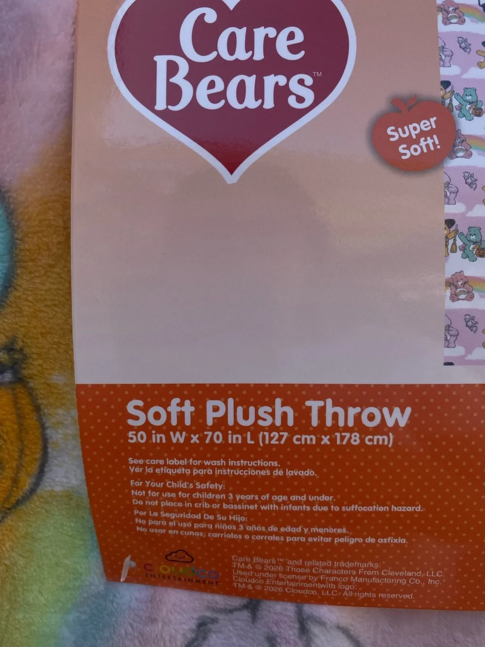 Care Bears Halloween Throw Blanket